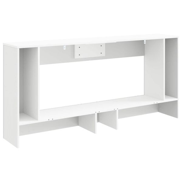 Конзолна маса Бял 155 x 29 x 74 см Инженерен дървен материал