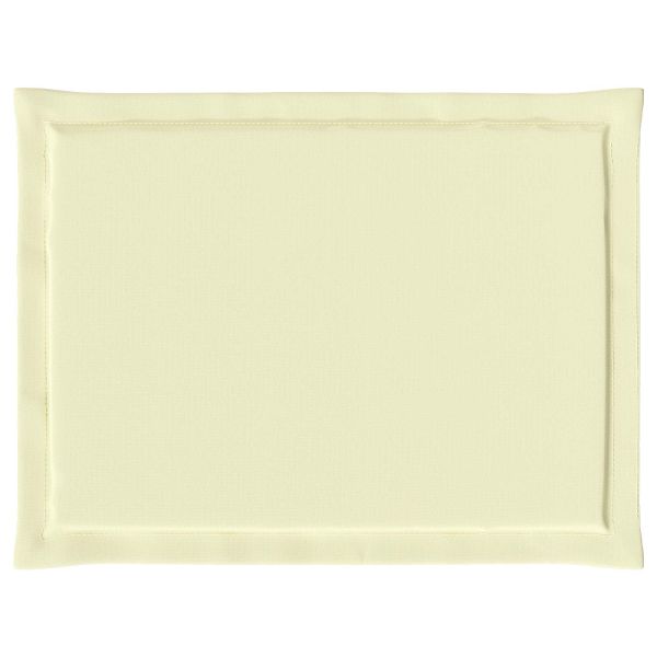 Възглавници за седалки 2 pcs Крем 47 x 36 x 2 см Полиестер