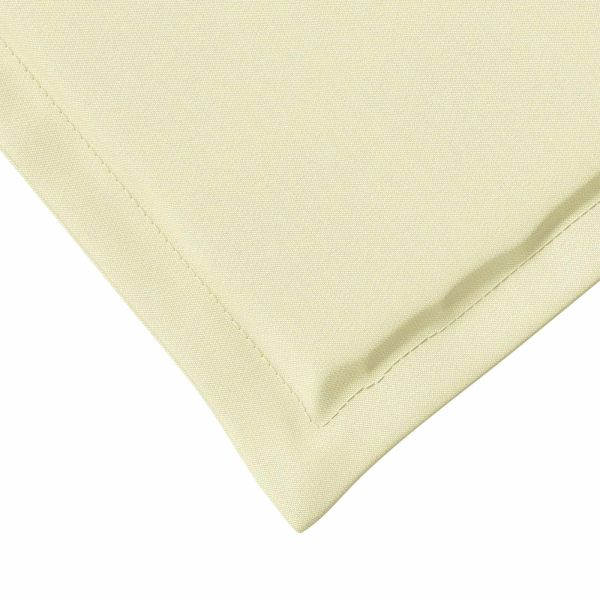 Възглавници за седалки 2 pcs Крем 47 x 36 x 2 см Полиестер