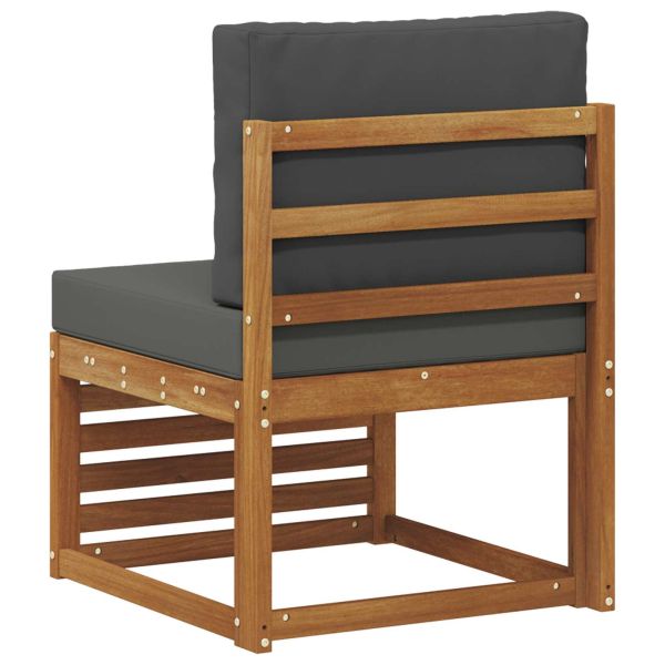 Среден диван за открито Солидно акациево дърво Естествен