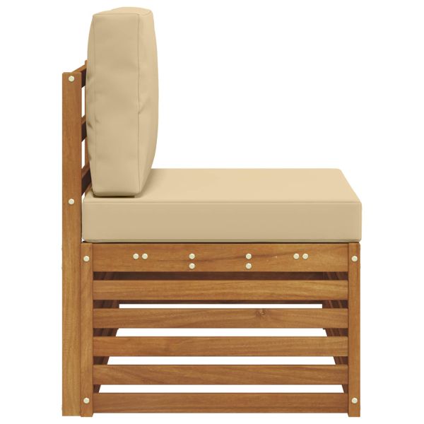 Външен край на диван с възглавница Естествен 91 x 63 x 73 см