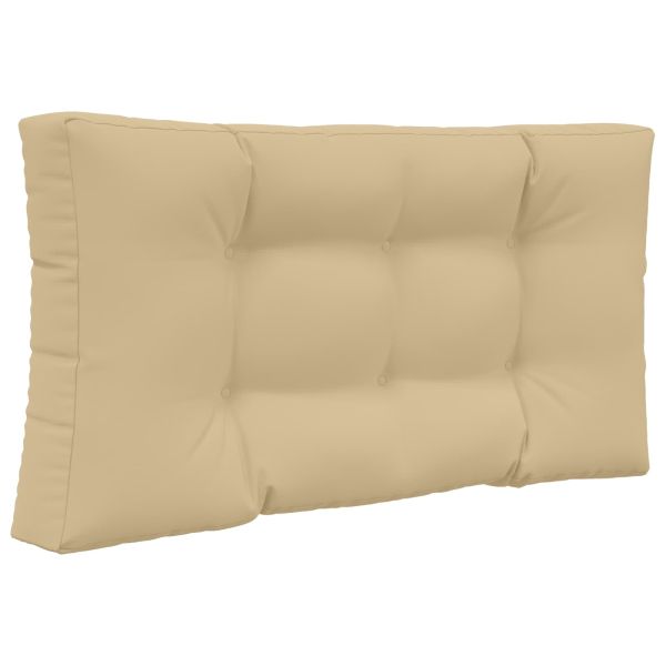 Възглавница за диван на открито 2 pcs Бежово Полиестер