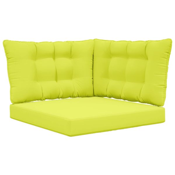 Възглавница за диван на открито 3 pcs Зелен Полиестер