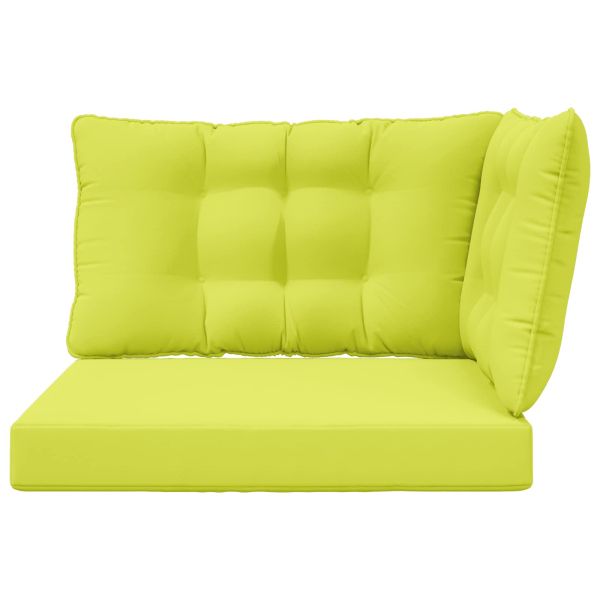 Възглавница за диван на открито 3 pcs Зелен Полиестер