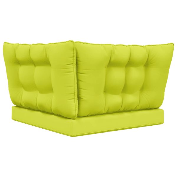 Възглавница за диван на открито 3 pcs Зелен Полиестер