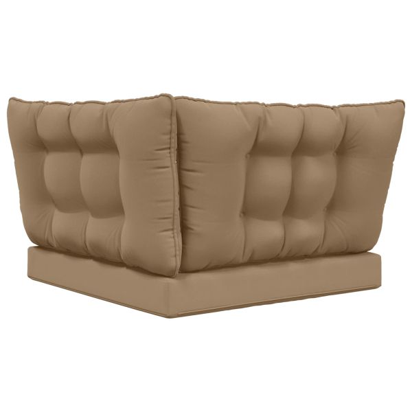 Възглавница за диван на открито 3 pcs Таупе Полиестер