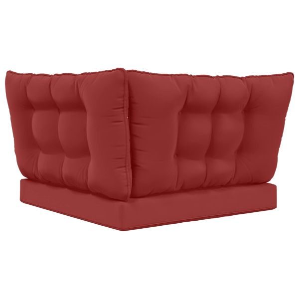 Възглавница за диван на открито 3 pcs виненочервен Полиестер