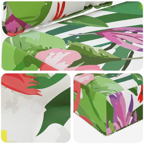 Възглавница за диван на открито 3 pcs цветно Полиестер