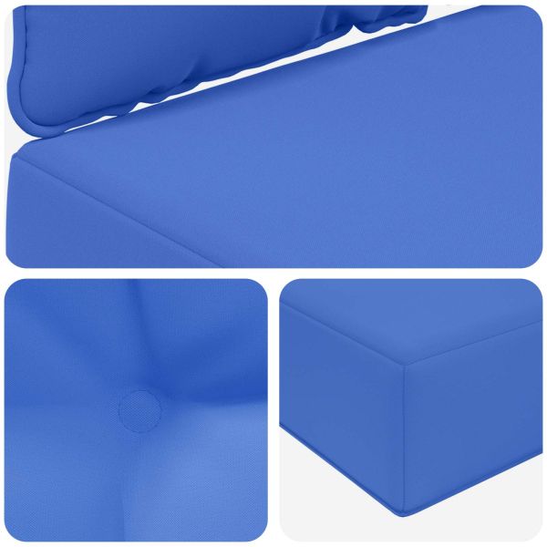 Възглавница за диван на открито 3 pcs Тюркоаз Полиестер