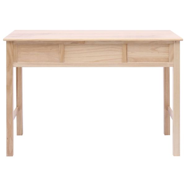 Писалище, естествен цвят, 110x45x76 см, дърво