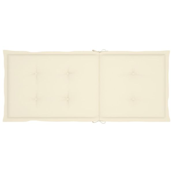 Градински накланящи се столове 3 бр с възглавници акация масив