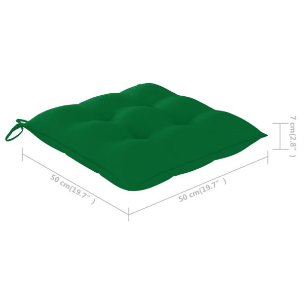 Градински трапезни столове, 8 бр, с възглавници, акация масив