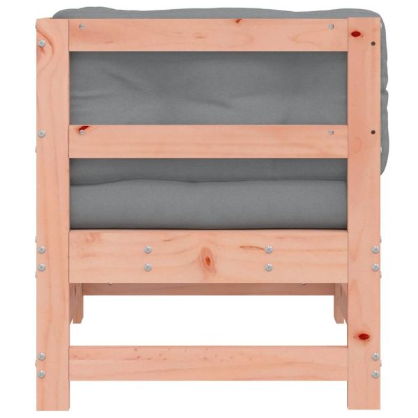 Ъглов диван с възглавници, дугласко дърво масив