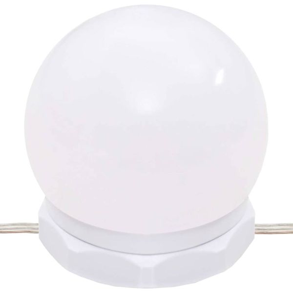 Тоалетка с LED лампи, черна, 96x40x142 см