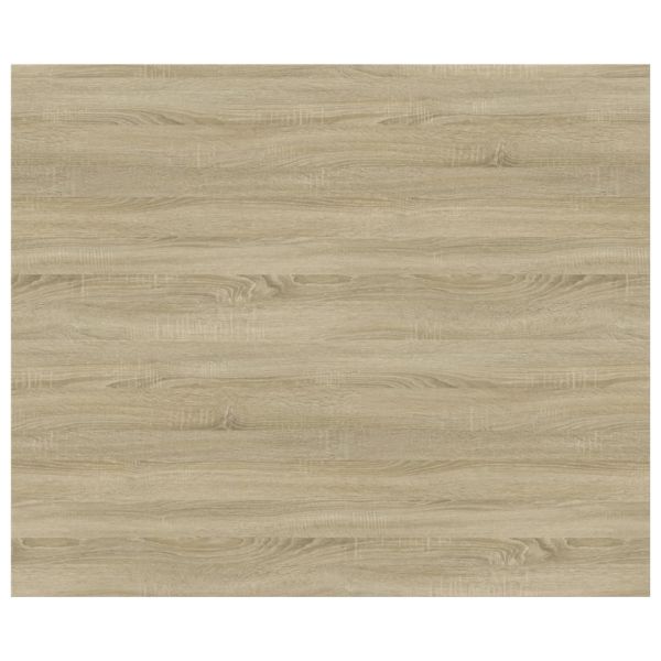 Рафтове за етажерка, 8 бр, дъб сонома, 60x50x1,5 см, ПДЧ