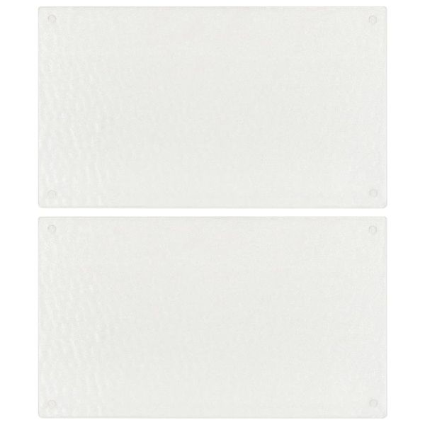 Дъски за рязане 2 бр шарка прозрачни балончета закалено стъкло