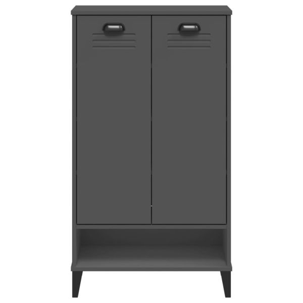 Шкаф за обувки VIKEN, антрацитно сив, инженерно дърво