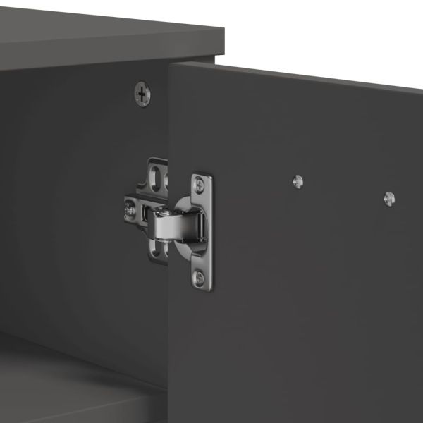 Шкаф за обувки VIKEN, антрацитно сив, инженерно дърво