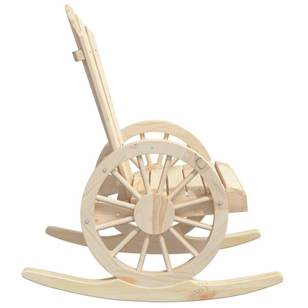 Градински лаундж комплект, 3 части, масивно чамово дърво