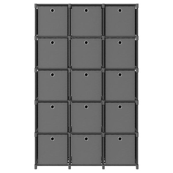 Органайзер с 15 отделения с кутии, сив, 103x30x175,5 см, плат