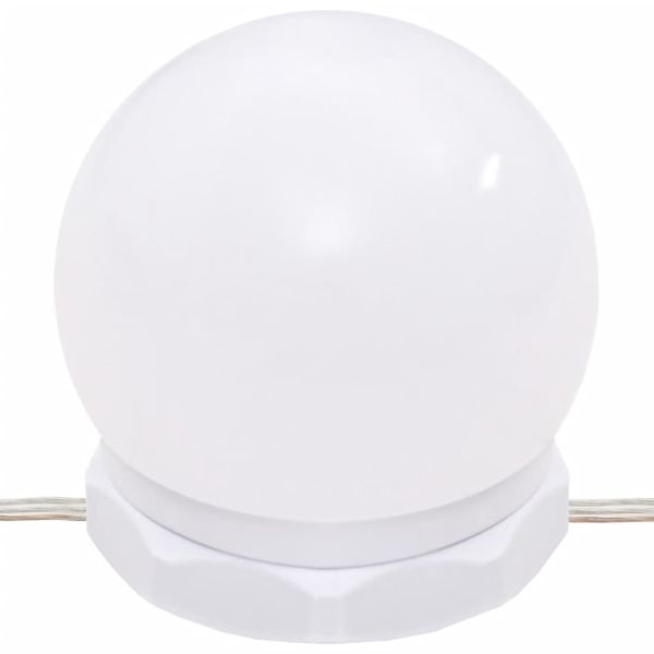 LED тоалетка с 2 шкафа, сонома дъб, инженерно дърво