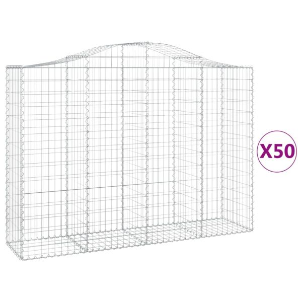 Габионни кошници арка 50 бр 200x50x140/160см поцинковано желязо