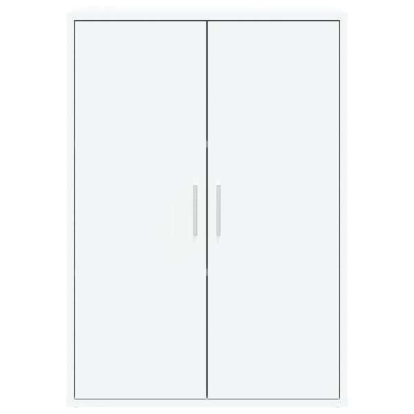 Сайдборди, 2 бр, бели, 60x31x84 см, инженерно дърво