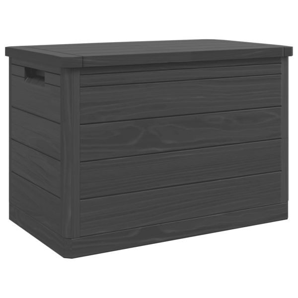 Градинска ракла, антрацит, 77,5x44,5x53 см, полипропилен