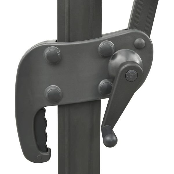 Градински чадър с конзола и двоен плот 300x300 см, бежов