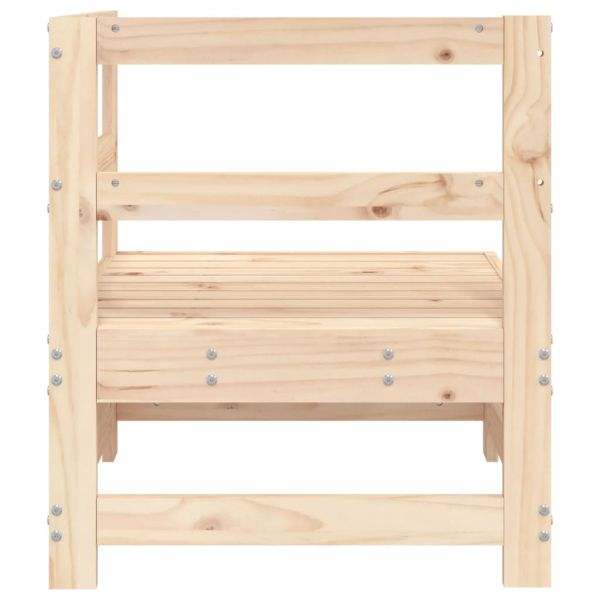 Градински ъглов диван, бор масив