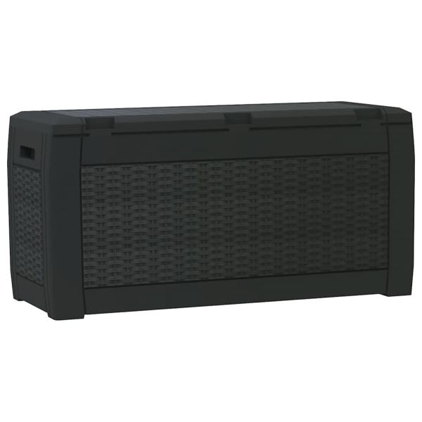 Градински сандък за съхранение антрацит 119x48x60 см PP