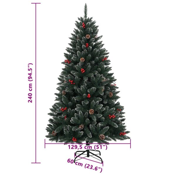 Изкуствена коледна елха 300 LED 240 см