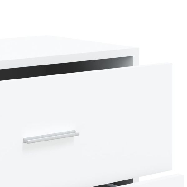 Сайдборди, 3 бр, бели, 60x31x84 см, инженерно дърво