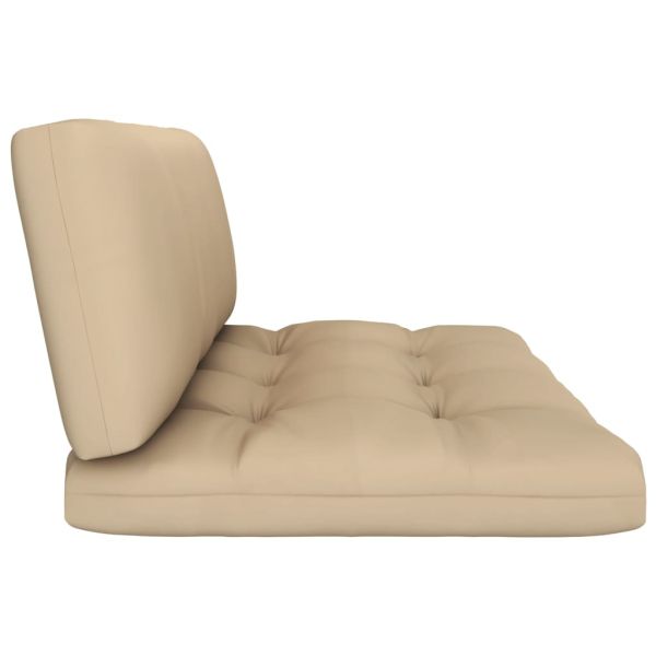 Палетен комплект с възглавници 4 части черен импрегниран бор