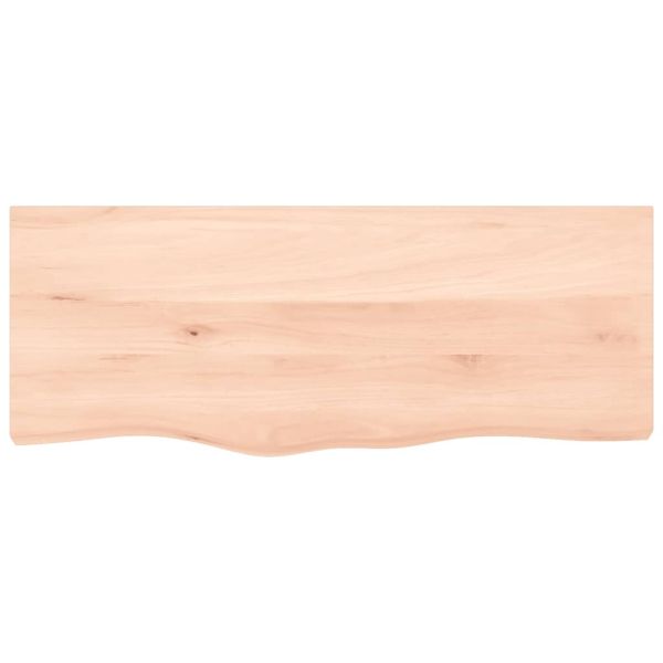 Стенен рафт за мивка, стомана и масивно дърво дъб