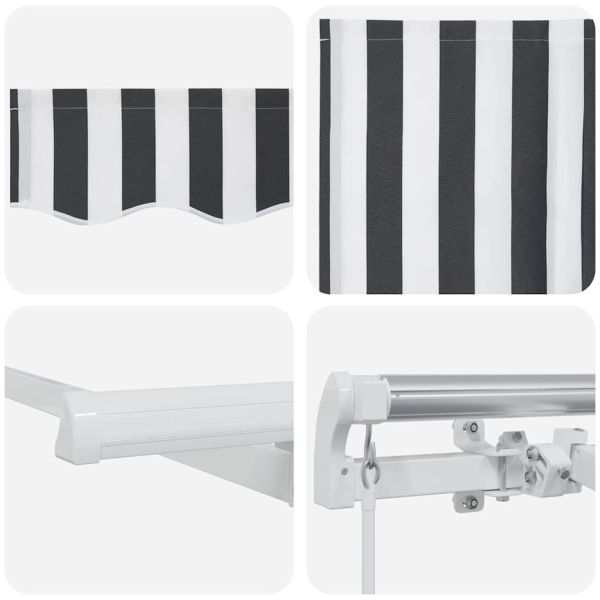 Сгъваем навес Антрацит 400 x 200 cm текстил