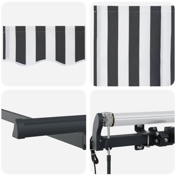 Сгъваем навес Антрацит 400 x 200 cm текстил