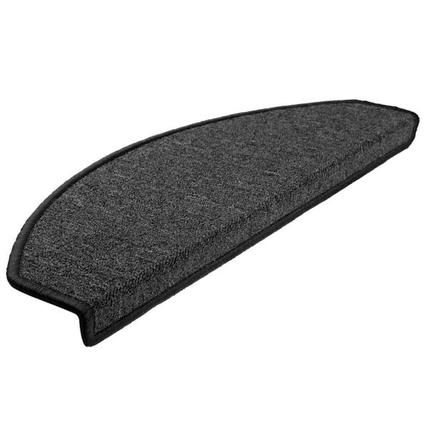 Изтривалки за стълби, 20 бр., 65x24x4 см, антрацит, полукръгли, големи