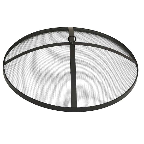 Преносимо огнище барбекю 2-в-1 с ръжен 59x59x60 см инокс