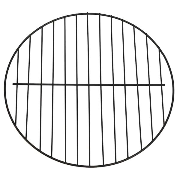 Преносимо огнище барбекю 2-в-1 с ръжен 59x59x60 см инокс
