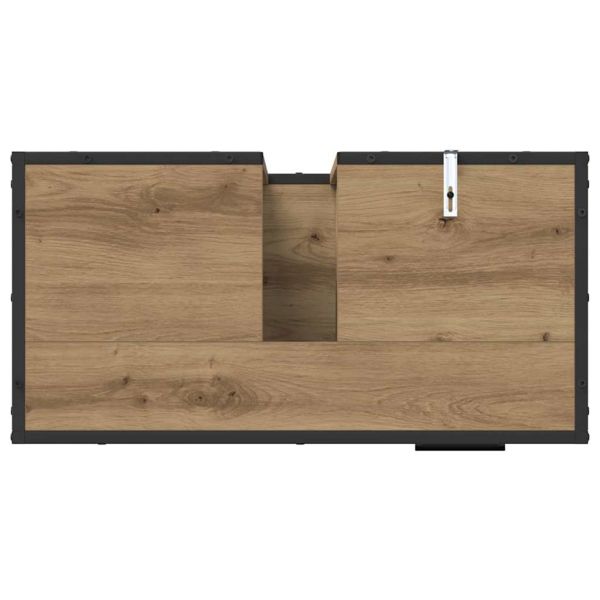 Комплект мебели за баня с чекмедже 4 pcs Дъб Инженерно дърво