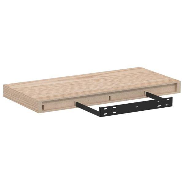 Рафтове за стена, 4 бр, 50x23,5x4 см, инженерна дървесина