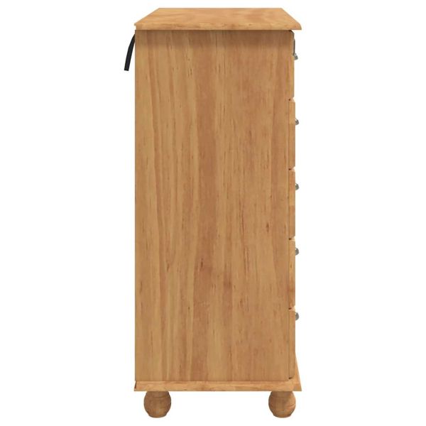 Шкаф с чекмеджета с чекмедже ASKIM Кафяво 91 x 40 x 95,5 см