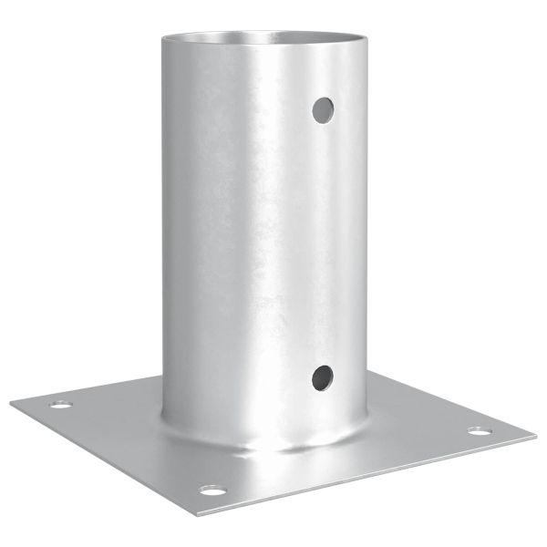 Кръгъл наземен анкер 12 pcs Сребристо 15 x 15 x 15 см Метал