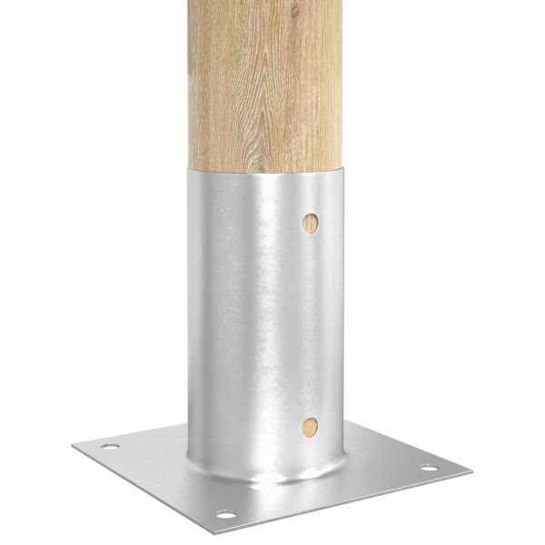 Кръгъл наземен анкер 12 pcs Сребристо 15 x 15 x 15 см Метал