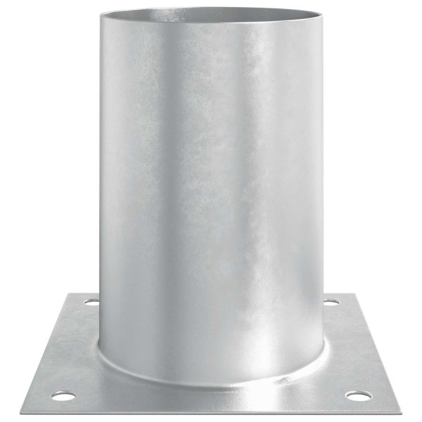 Кръгъл наземен анкер 4 pcs Сребристо 15 x 15 x 15 см Метал