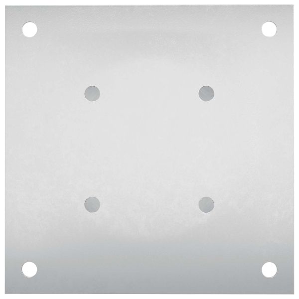 Кръгъл наземен анкер 4 pcs Сребристо 18 x 18 x 15 см Метал