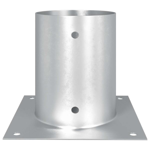 Кръгъл наземен анкер 12 pcs Сребристо 18 x 18 x 15 см Метал