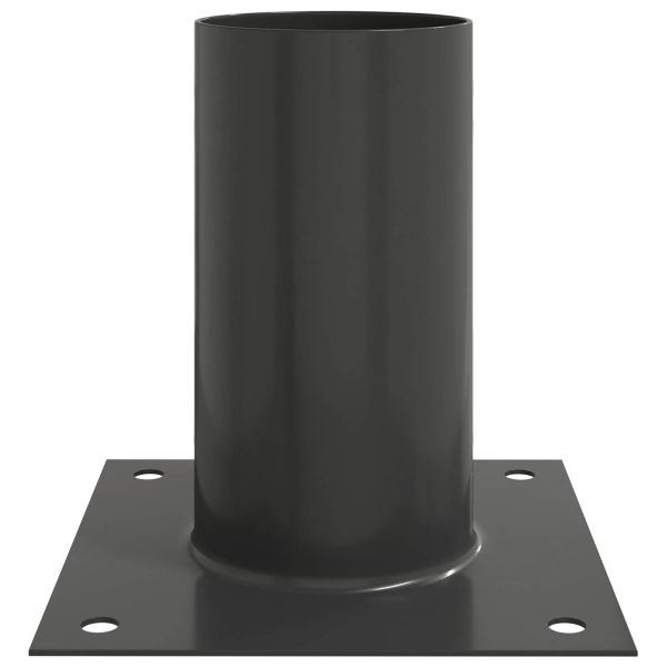 Кръгъл наземен анкер 4 pcs Антрацит 15 x 15 x 15 см Метал