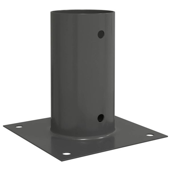 Кръгъл наземен анкер 12 pcs Антрацит 15 x 15 x 15 см Метал